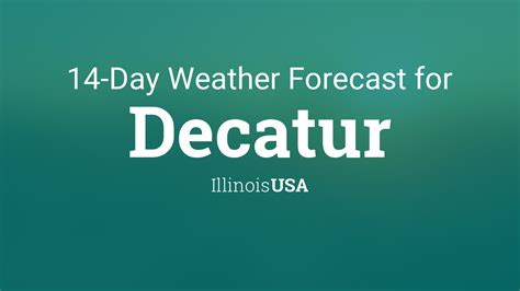 New Year&39;s Day. . Weather in decatur illinois 10 days